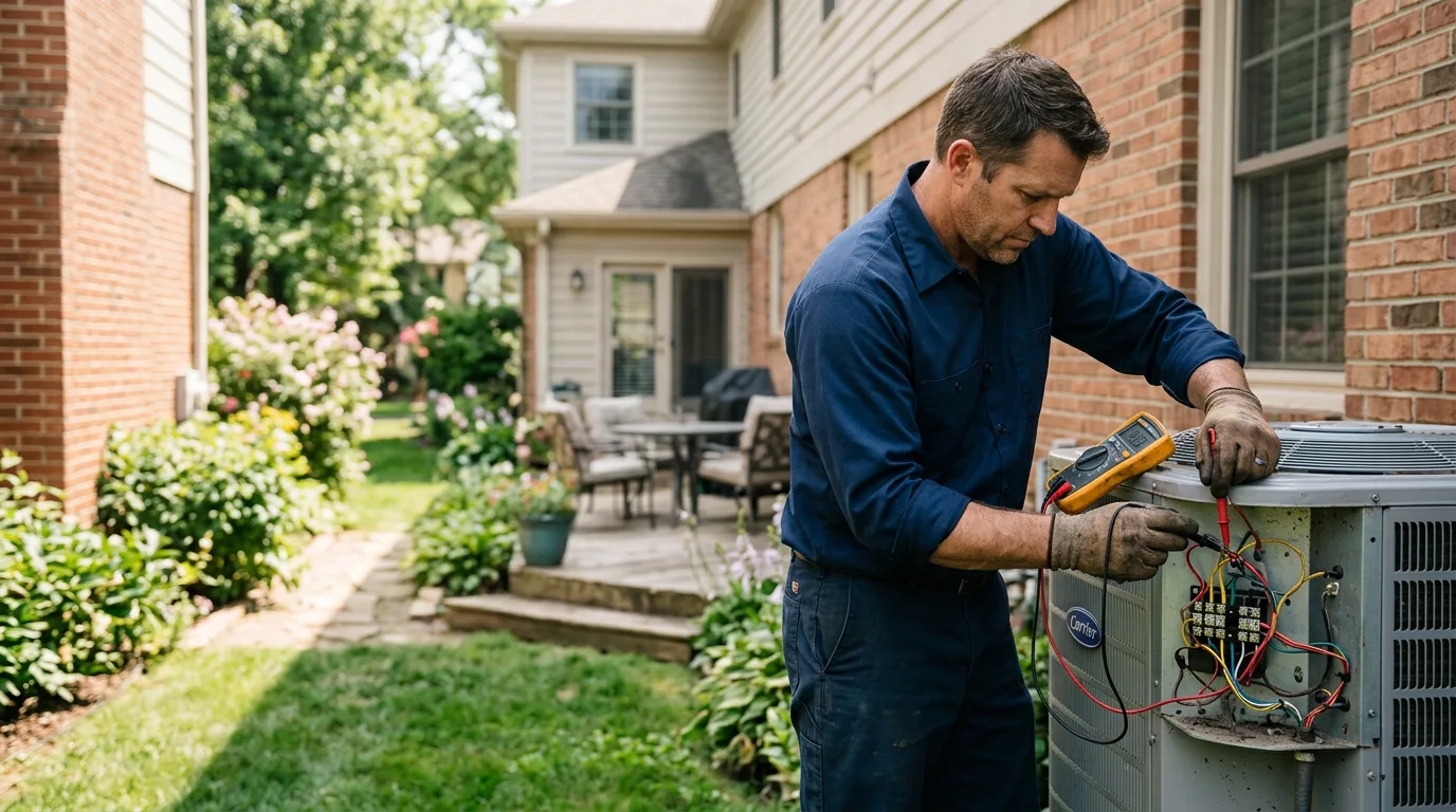 HVAC technician working near Adamsburg, PA